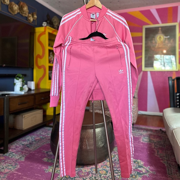 Adidas Adicolor Classics SST Track Pink Set Jacket & Pants Size S - Picture 13 of 15